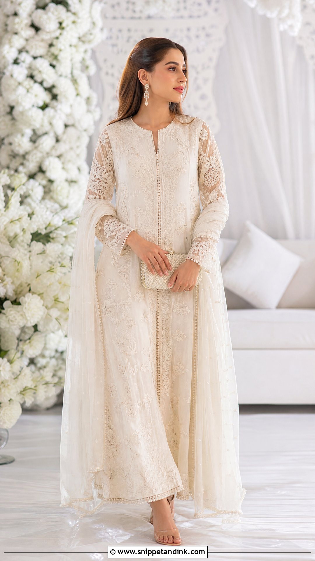 Nikkah White Dress - Snippet and Ink - 25 New Shadi Dresses