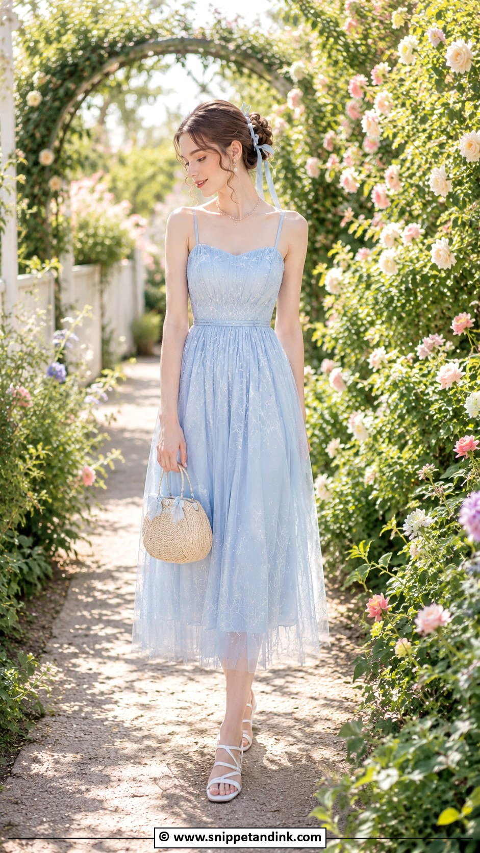 Nina The Starry Bride Blue Satin Dress Outfit - Snippet and Ink - 30 Nina the Starry Bride Ideas