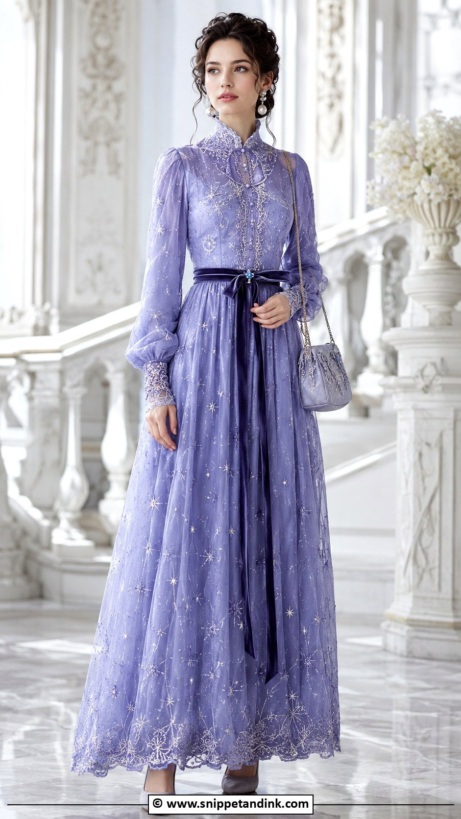 Nina The Starry Bride Long Sleeve Dress Outfit - Snippet and Ink - 30 Nina the Starry Bride Ideas