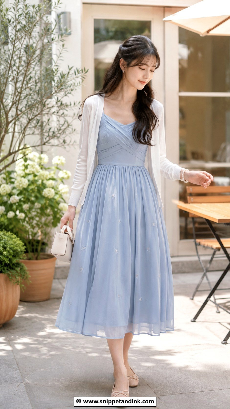 Nina The Starry Bride Soft Blue Dress Outfit - Snippet and Ink - 30 Nina the Starry Bride Ideas