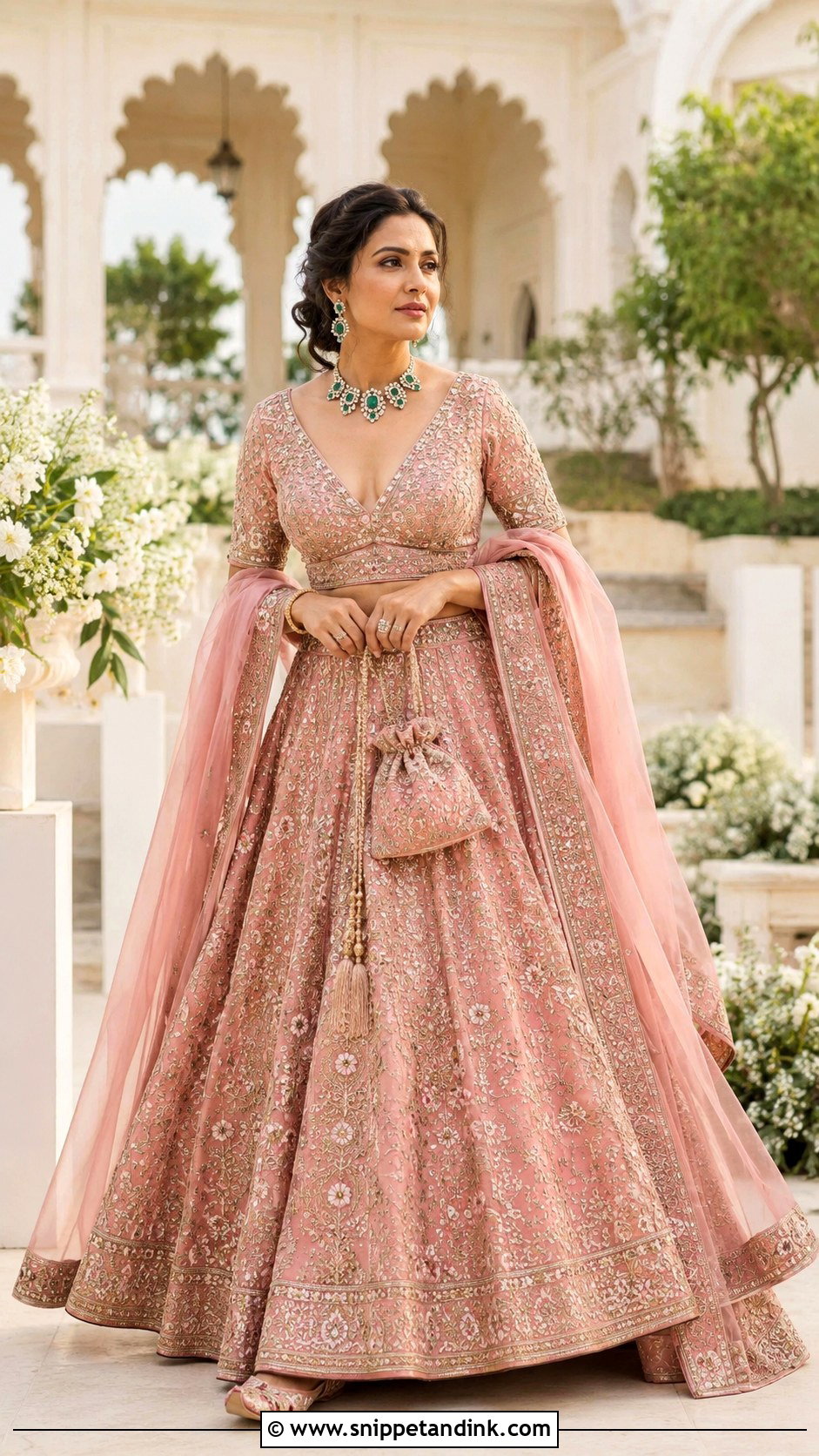 Nita Ambani Pink Sabyasachi Pre Wedding Lehenga - Snippet and Ink - 20 Neeta Ambani Wedding Outfits