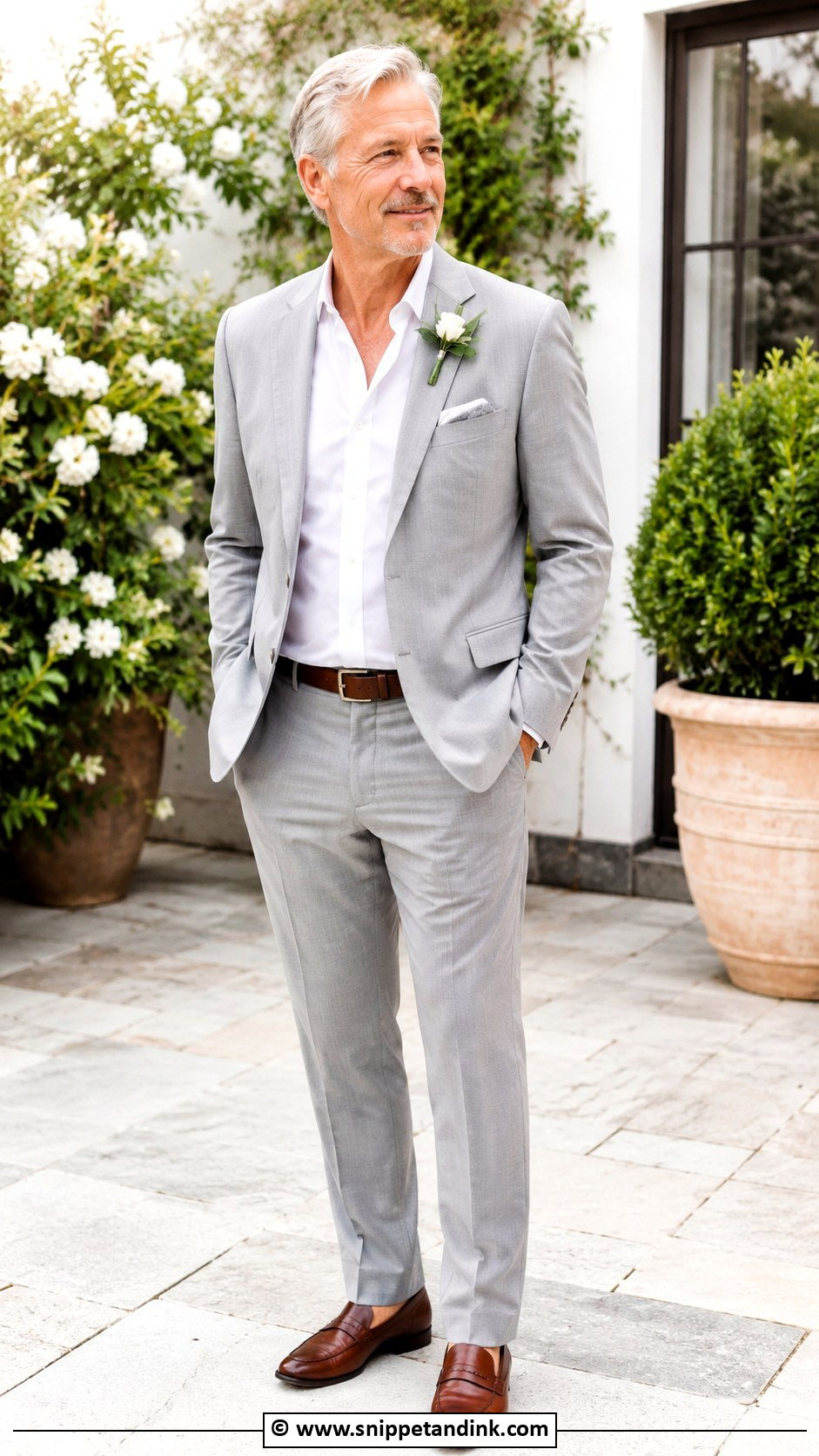 No Tie Suit Father Of The Bride Attire - Snippet and Ink - 30 Father of the Bride Attire Ideas