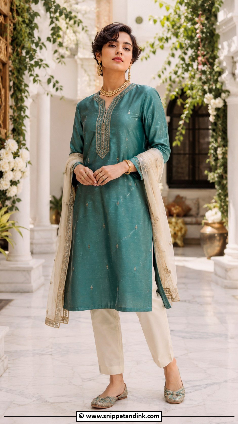 Non Binary Wedding Kurta And Trouser Outfit - Snippet and Ink - 25 Non Binary Wedding Outfit Ideas