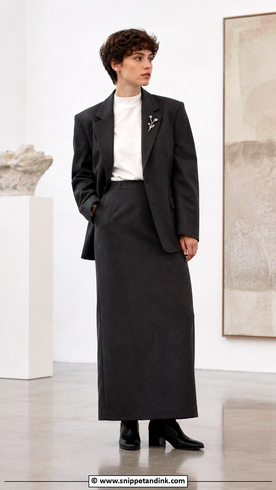 Non Binary Wedding Skirt Suit Outfit - Snippet and Ink - 25 Non Binary Wedding Outfit Ideas