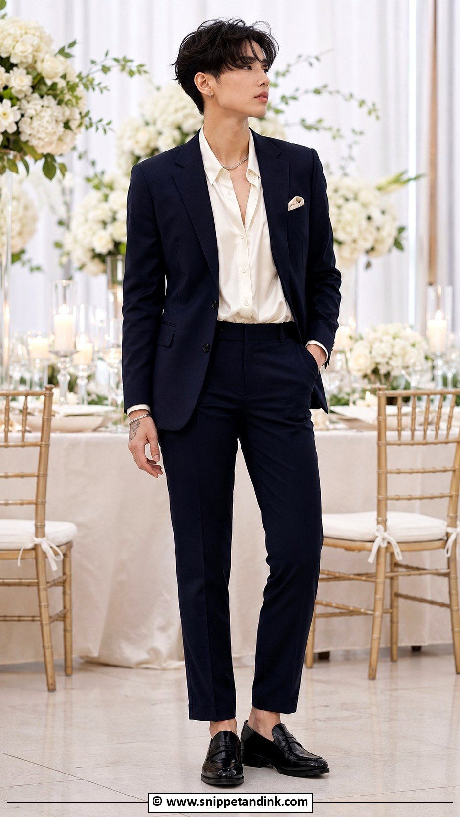 Non Binary Wedding Suit Outfit - Snippet and Ink - 25 Non Binary Wedding Outfit Ideas