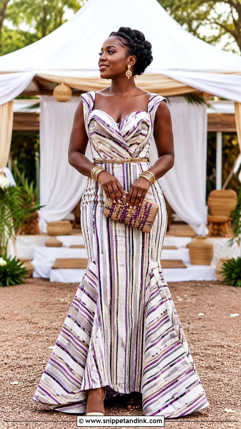 Northern Ghanaian Smock Wedding Dress - Snippet and Ink - 20 Ghana Traditional Wedding Dresses