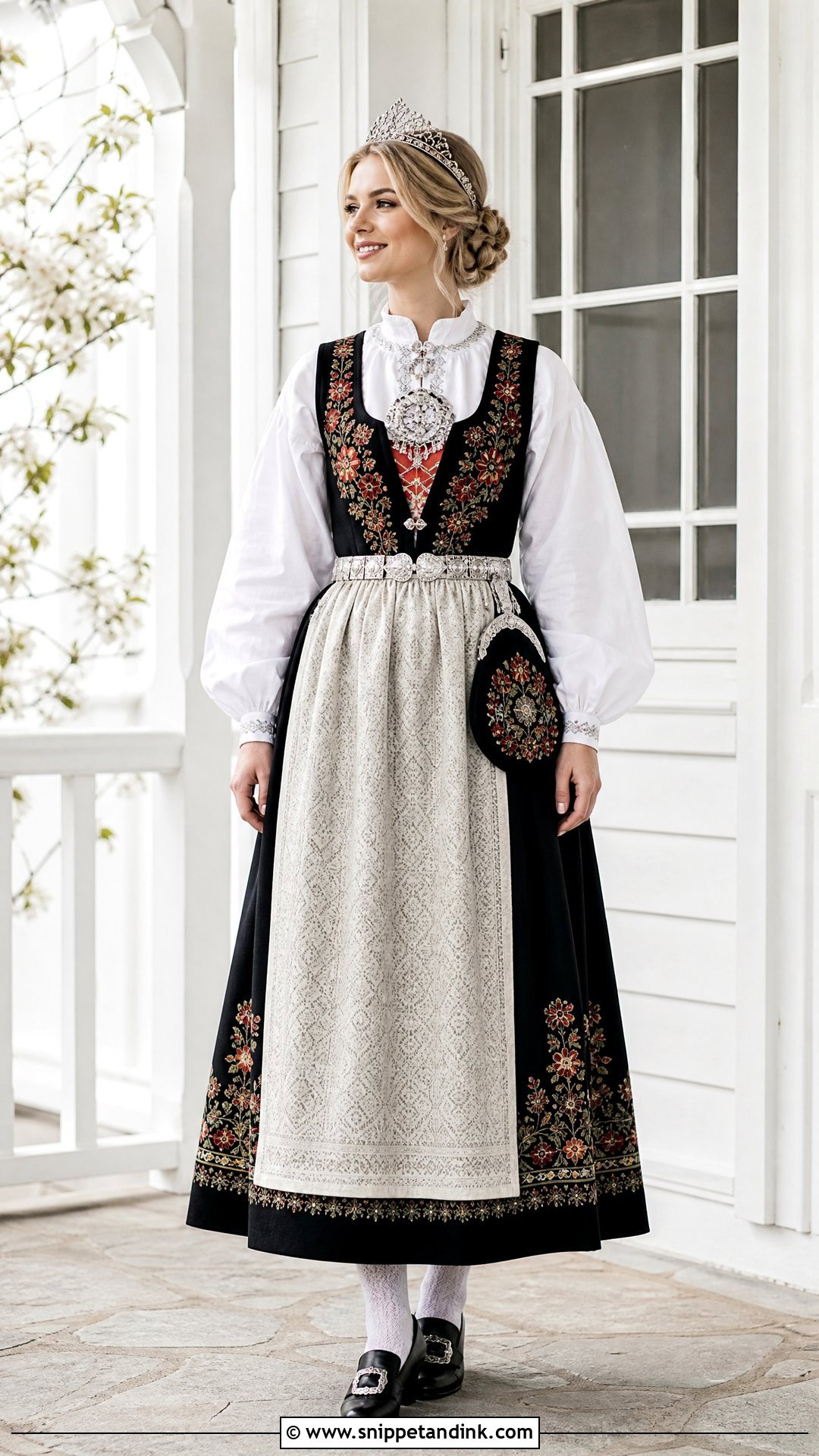 Norwegian Bunad Bridal Outfit - Snippet and Ink - 20 Traditional Marriage Dress Ideas