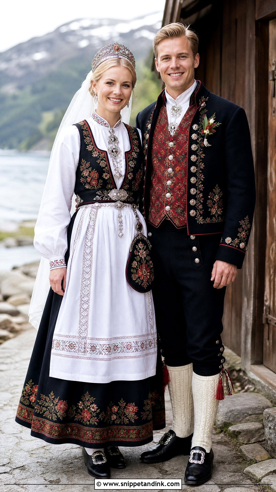 Norwegian Bunad Traditional Wedding Attire - Snippet and Ink - 20 Traditional Wedding Attire for Couples Ideas
