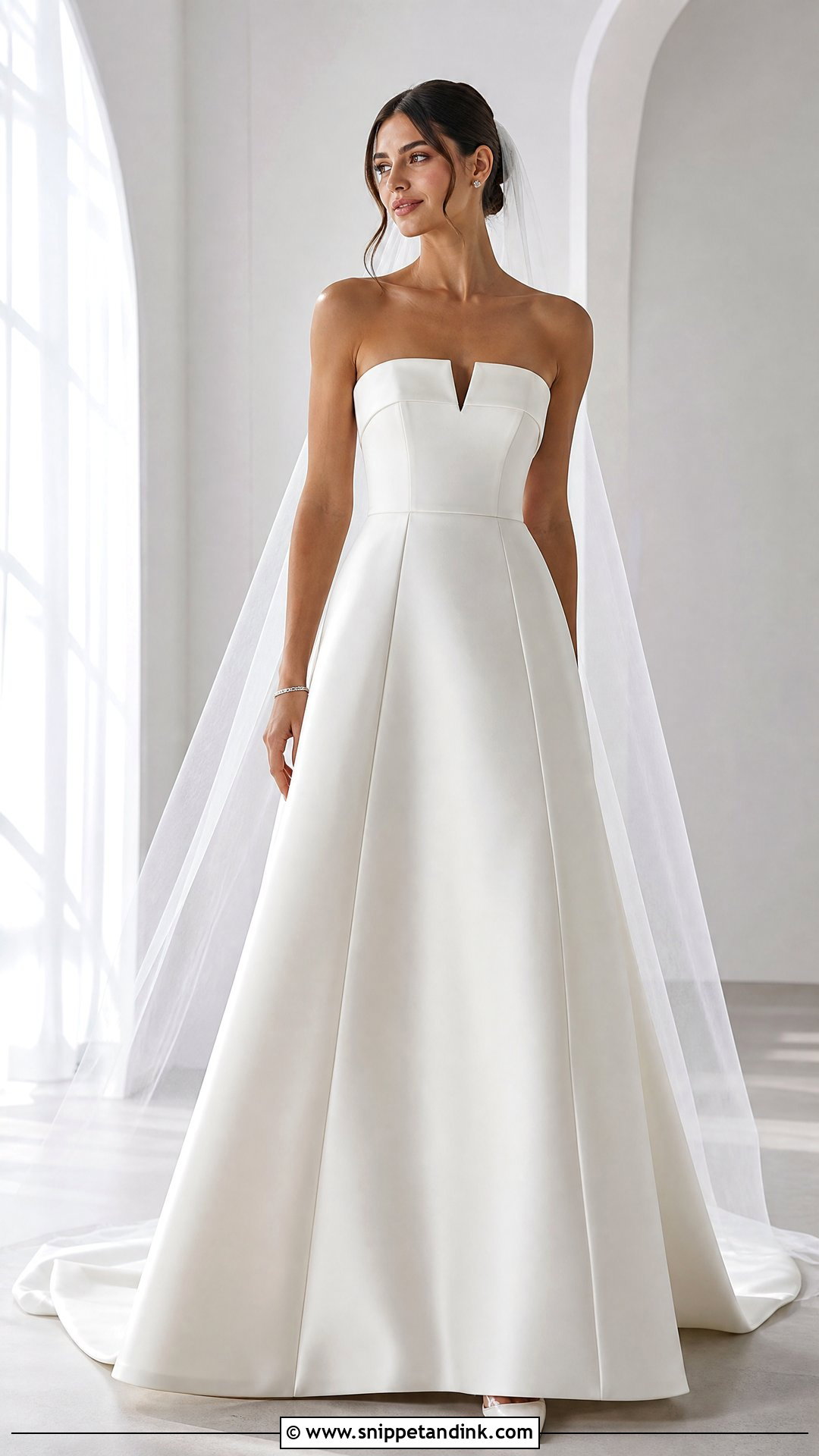 Notched Neckline Wedding Dress - Snippet and Ink - 20 Wedding Dresses Neckline