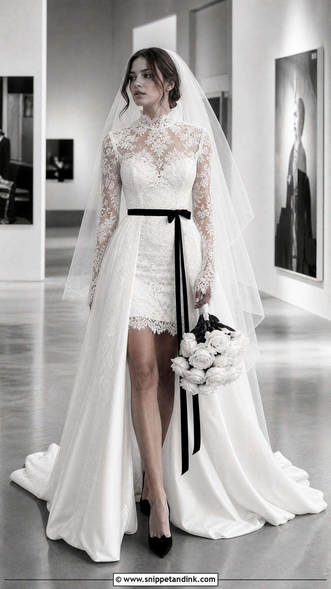 November Rain Black And White Wedding Dress - Snippet and Ink - 20 November Rain Wedding Dress Ideas