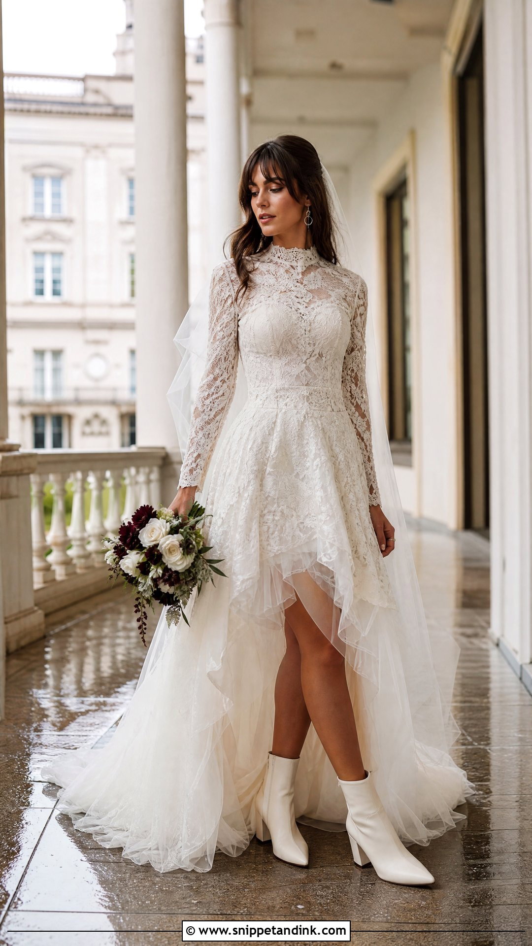 November Rain Bridal Boots Wedding Dress - Snippet and Ink - 20 November Rain Wedding Dress Ideas