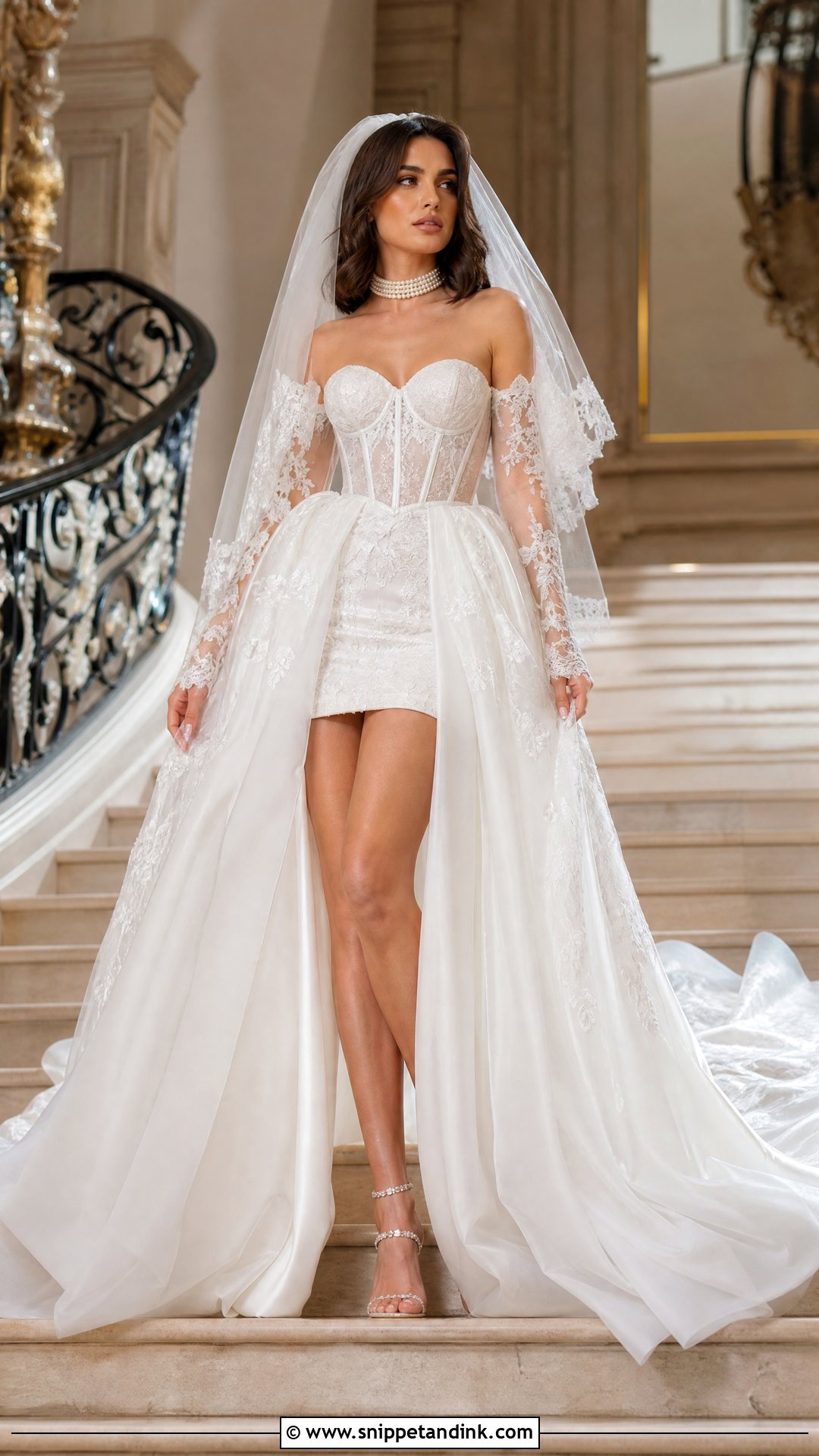 November Rain Wedding Dress With Detachable Train - Snippet and Ink - 20 November Rain Wedding Dress Ideas