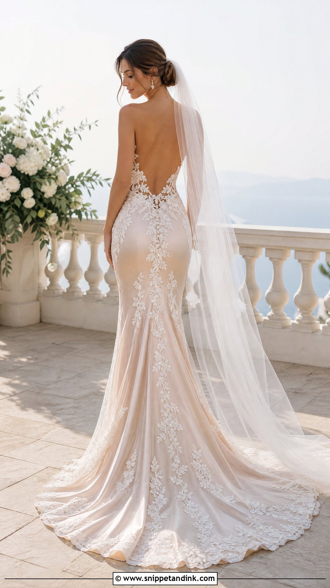 Nude Backless Wedding Dress - Snippet and Ink - 25 Nude Wedding Dress Ideas