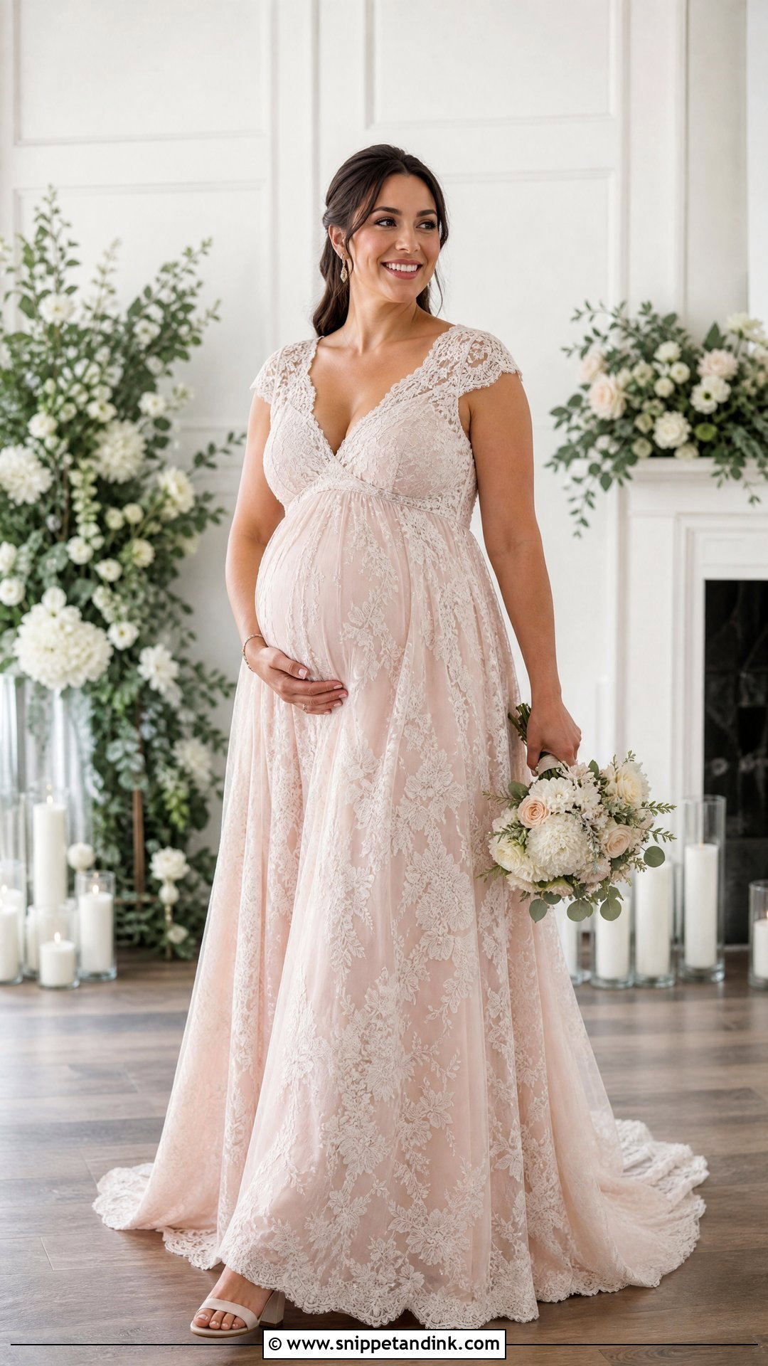 Nude Maternity Wedding Dress - Snippet and Ink - 25 Nude Wedding Dress Ideas