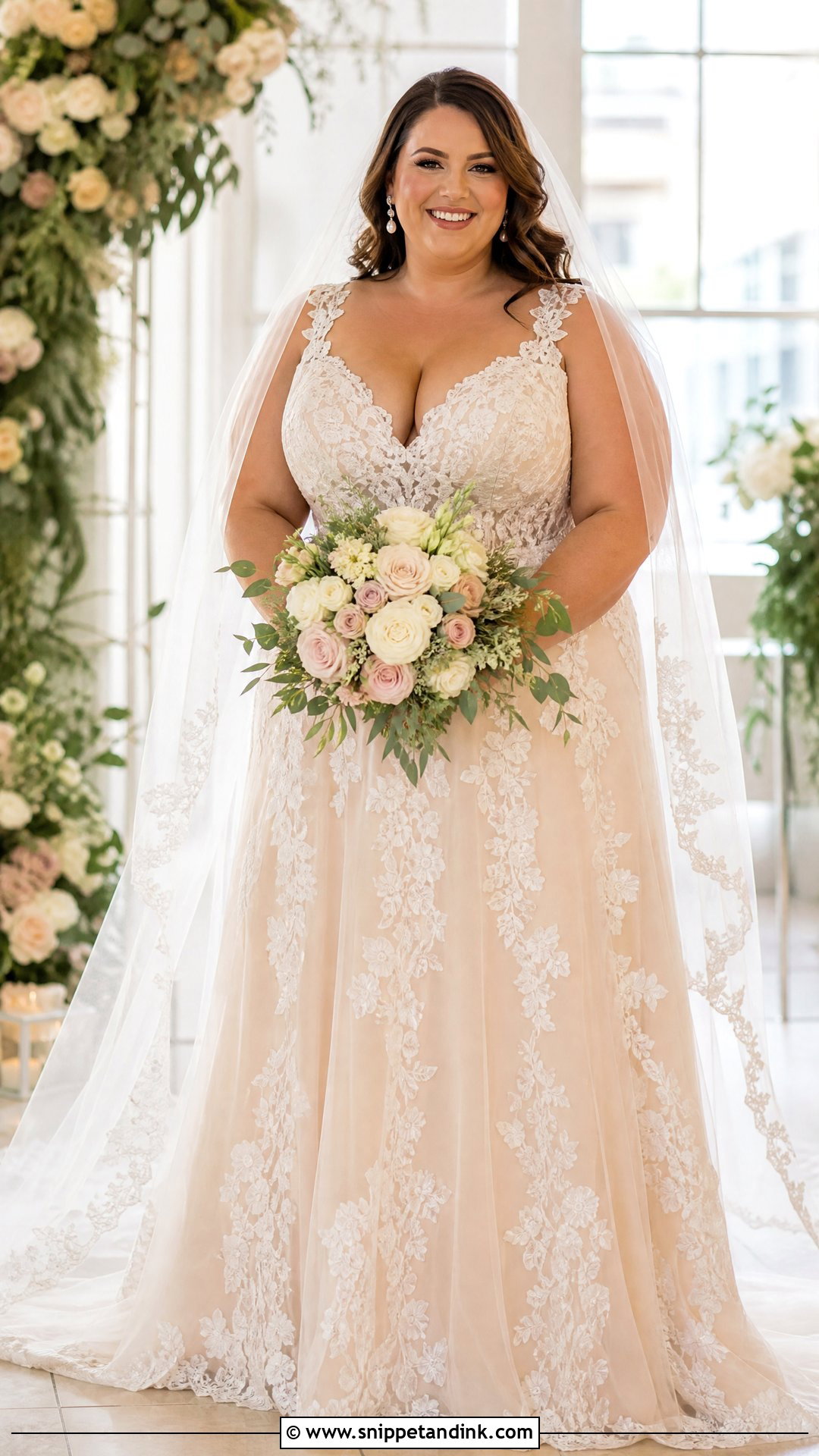Nude Plus Size Wedding Dress - Snippet and Ink - 25 Nude Wedding Dress Ideas