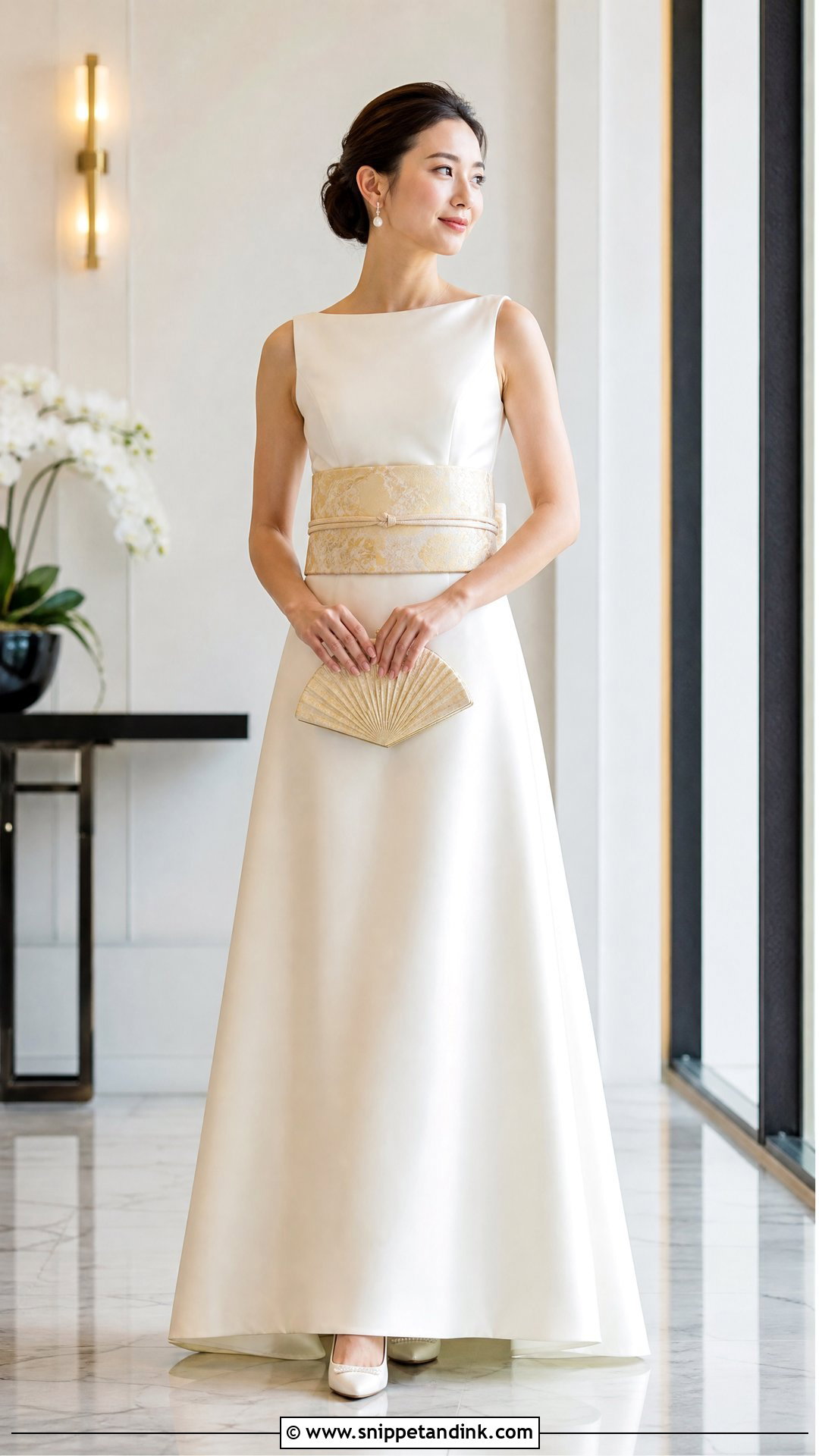 Obi Belt Japanese Wedding Dress - Snippet and Ink - 20 Japanese Wedding Dresses