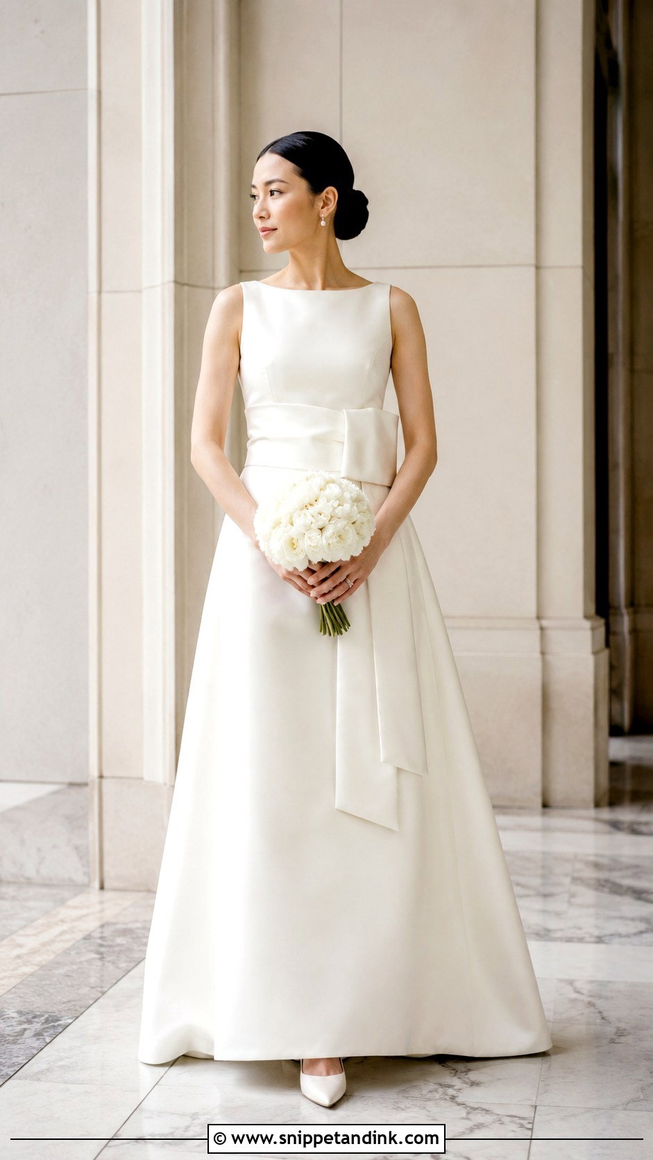 Obi Waist Japanese Wedding Dress - Snippet and Ink - 20 Modern Japanese Wedding Dress Ideas