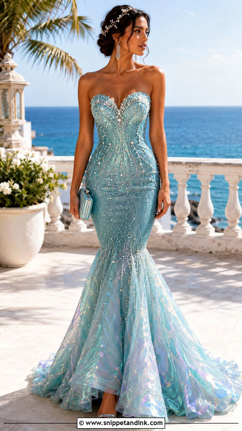 Ocean Mermaid Enchanted Dress - Snippet and Ink - 20 Enchanted Dress Fairytale Ideas