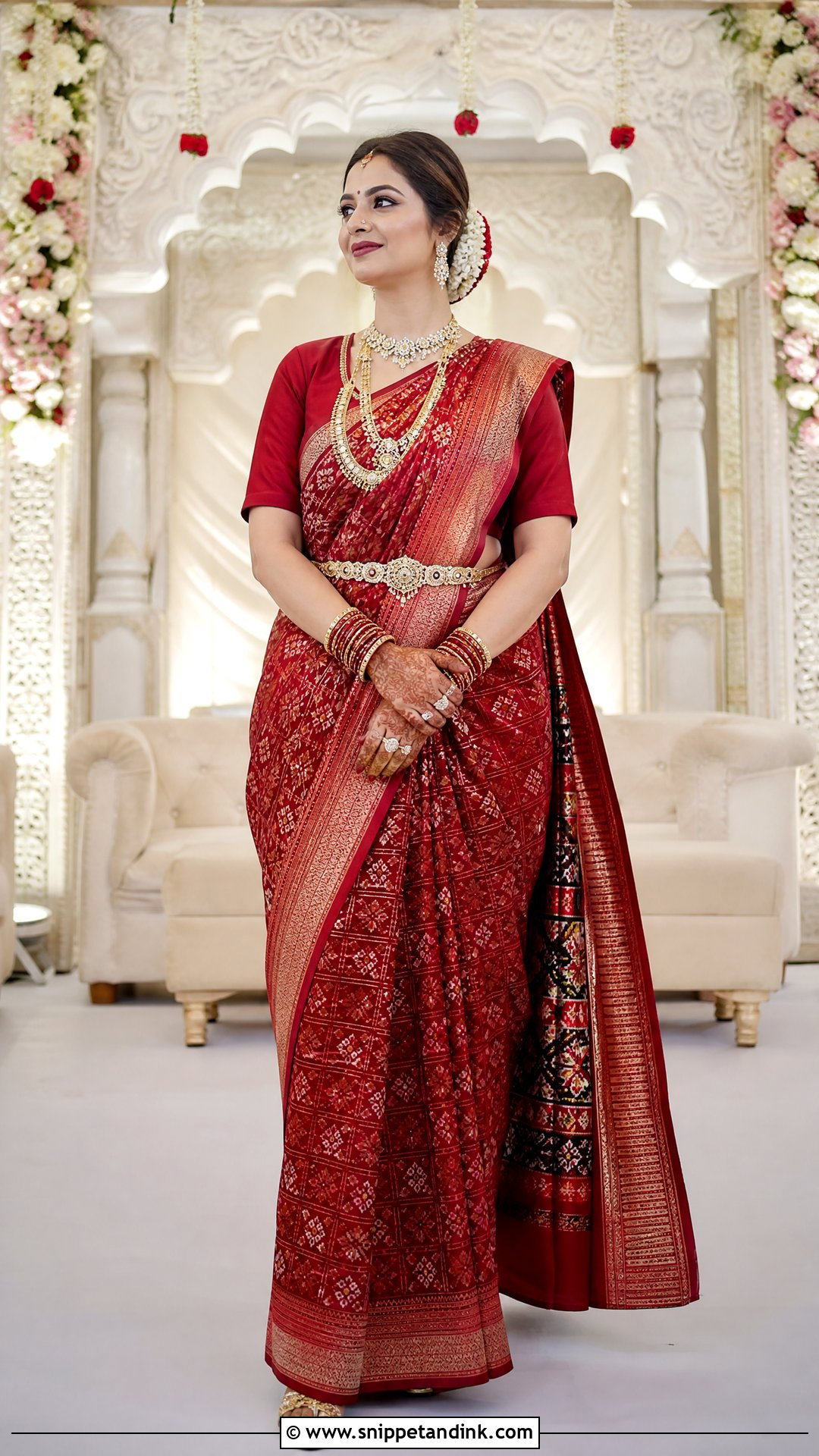 Odia Silk Saree With Silver Jewelry - Snippet and Ink - 25 Hindu Wedding Dress Ideas