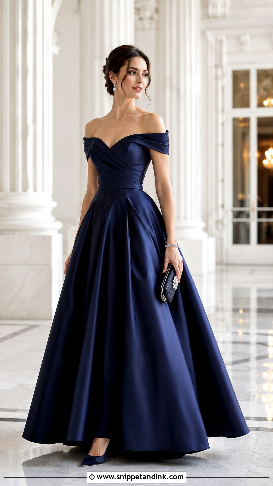 Off Shoulder Ball Gown - Snippet and Ink - 20 Gown Designer Ideas