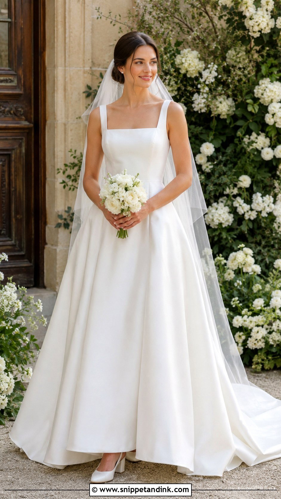Off Shoulder Ball Gown Bride Look - Snippet and Ink - 25 Timeless Bride Ideas