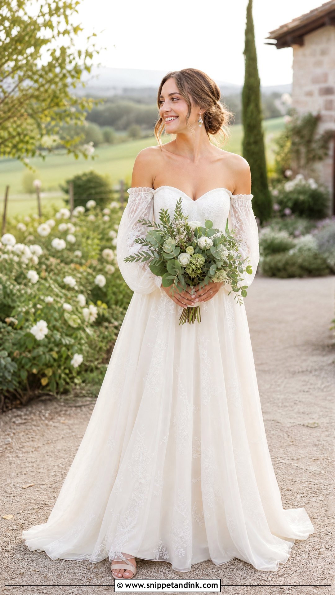 Off Shoulder Boho Wedding Dress - Snippet and Ink - 20 Hippie Wedding Dress Bohemian Ideas