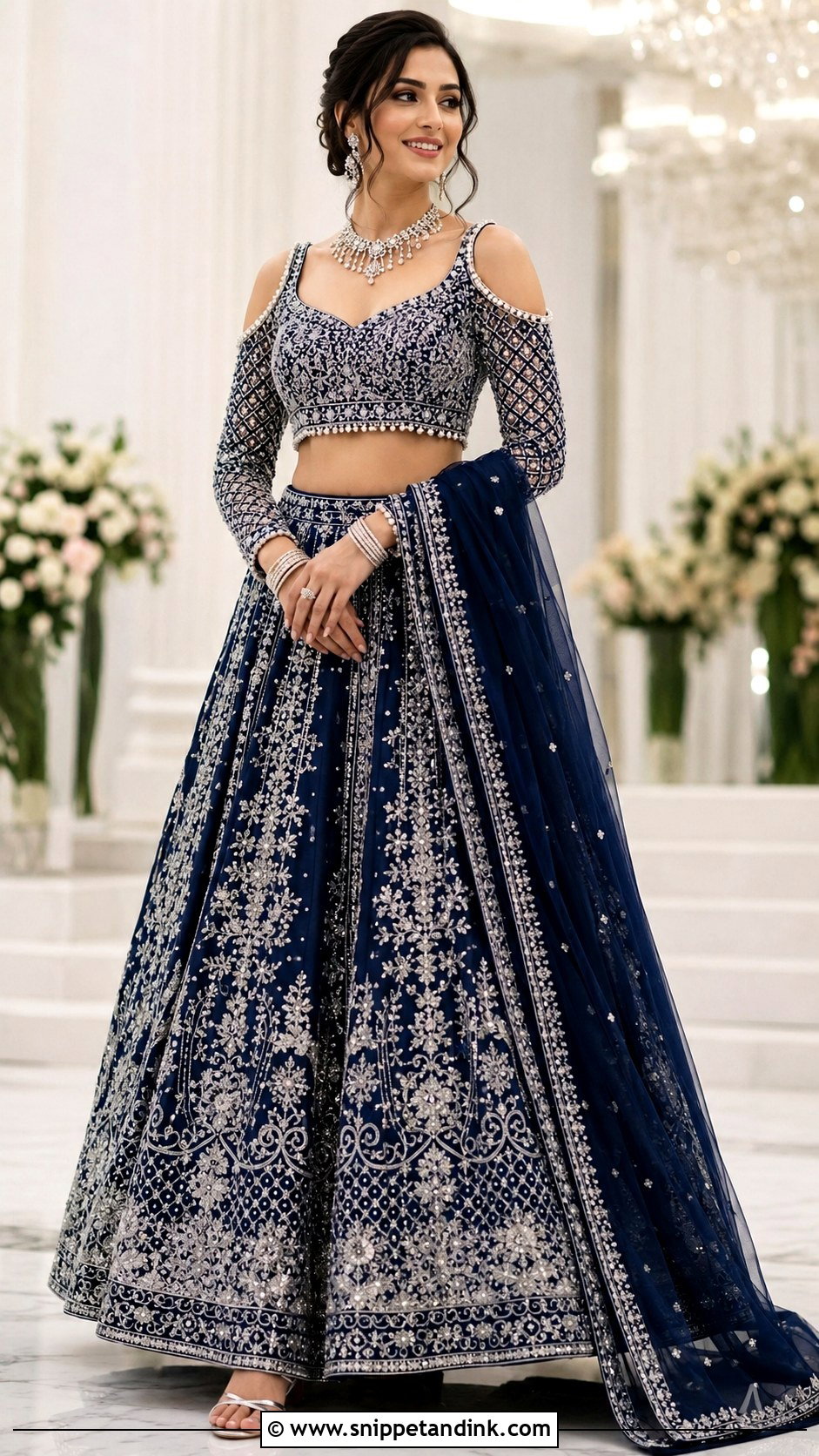 Off Shoulder Bridal Blouse With Short Sleeves - Snippet and Ink - 20 Bridal Blouse Sleeve Designs