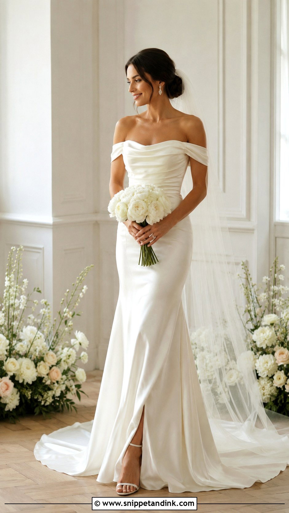 Off Shoulder Bridal Dress - Snippet and Ink - 25 Bridal Dresses 2025
