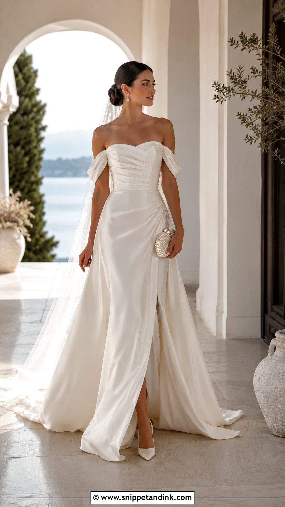 Off Shoulder Bridal Dress - Snippet and Ink - 20 Bridal Dresses Ideas