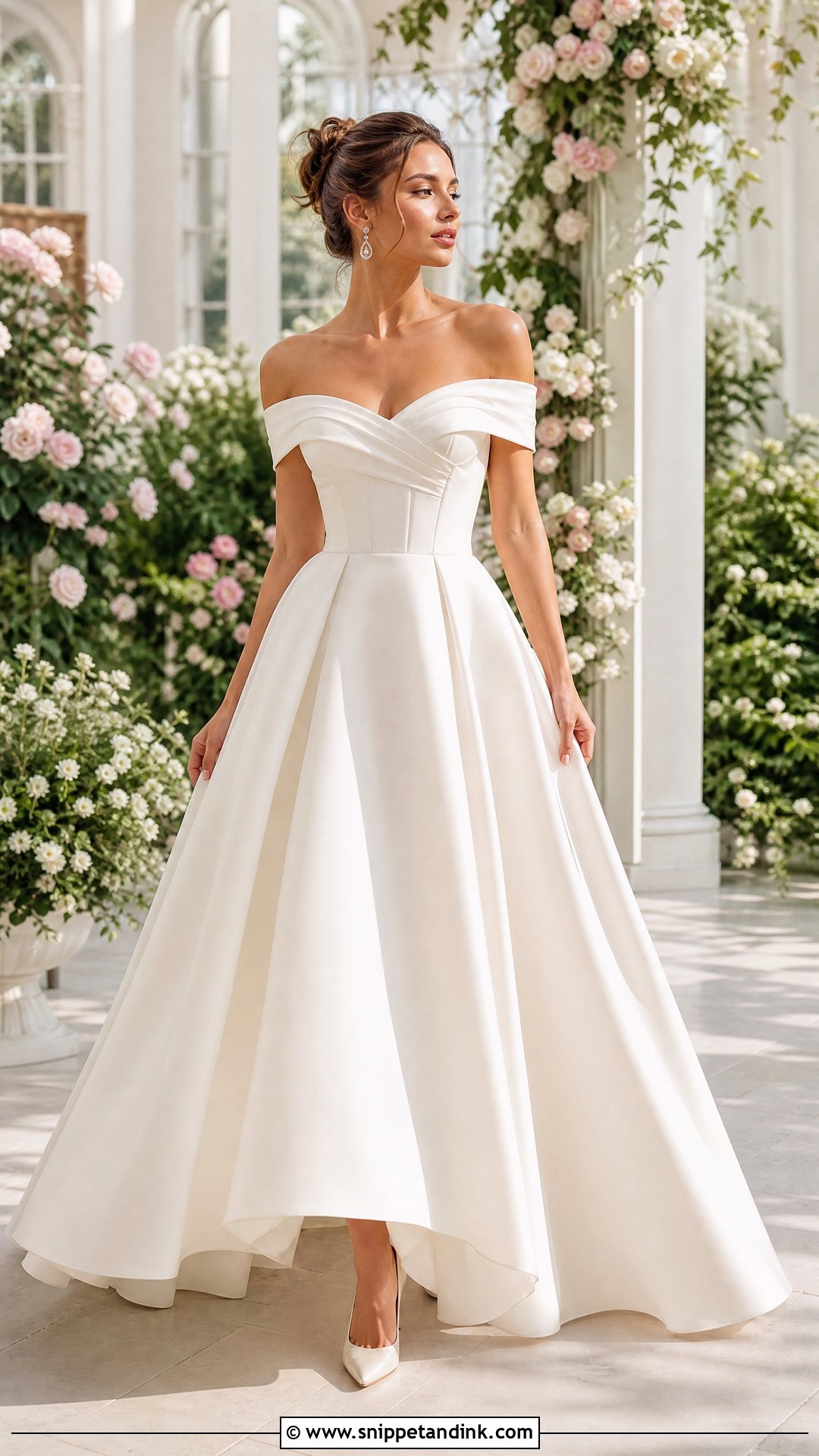 Off Shoulder Bridal Frock - Snippet and Ink - 25 Bridal Frock Ideas