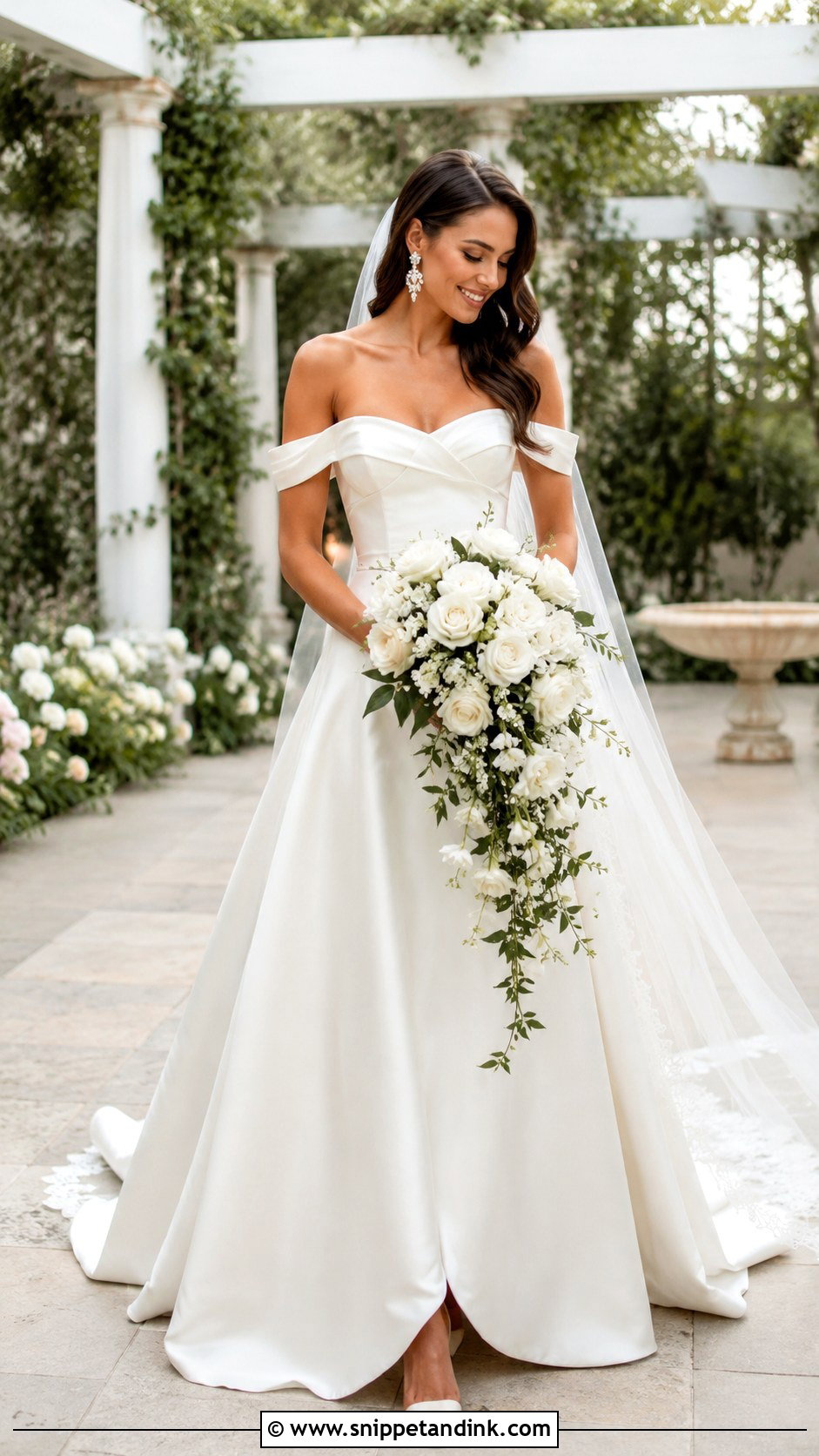 Off Shoulder Bridal Gown - Snippet and Ink - 20 Bridal Frocks Gowns Wedding Dresses