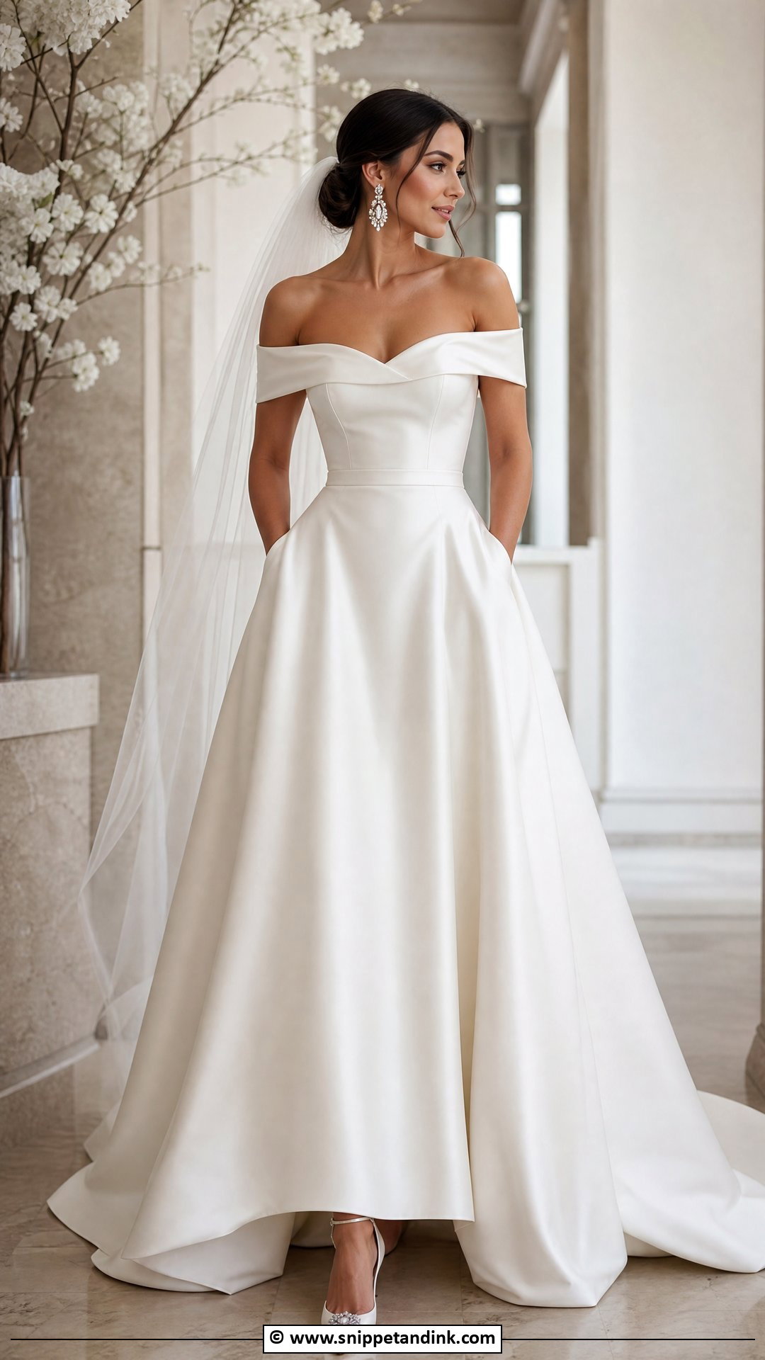 Off Shoulder Bridal Gown - Snippet and Ink - 35 Bridal Gowns