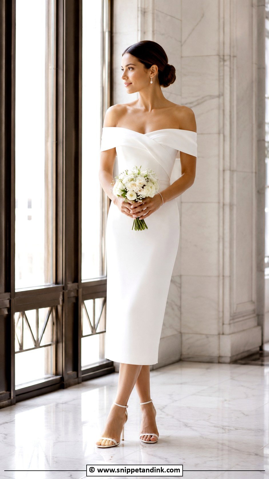 Off Shoulder Dress For Civil Wedding - Snippet and Ink - 30 Civil Wedding Dresses Courts