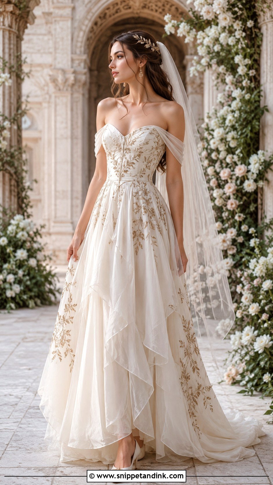 Off Shoulder Feyre Wedding Dress - Snippet and Ink - 20 Feyre Wedding Dress Acomaf Ideas