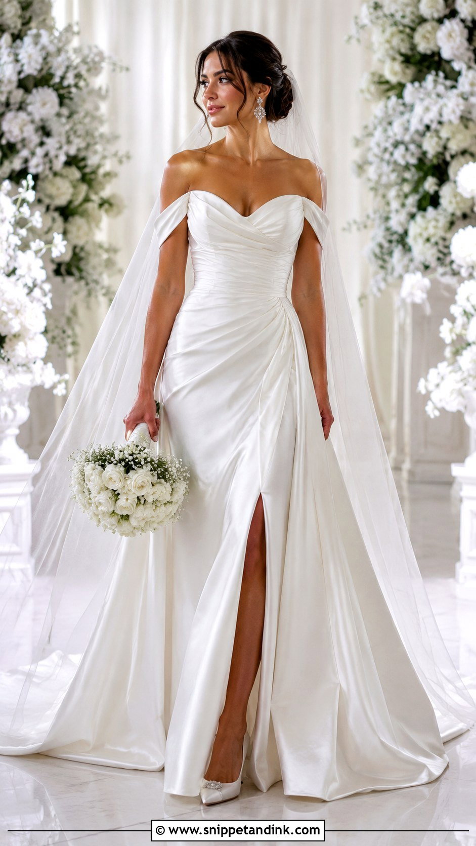 Off Shoulder Gown For Wedding - Snippet and Ink - 25 Gowns for Wedding