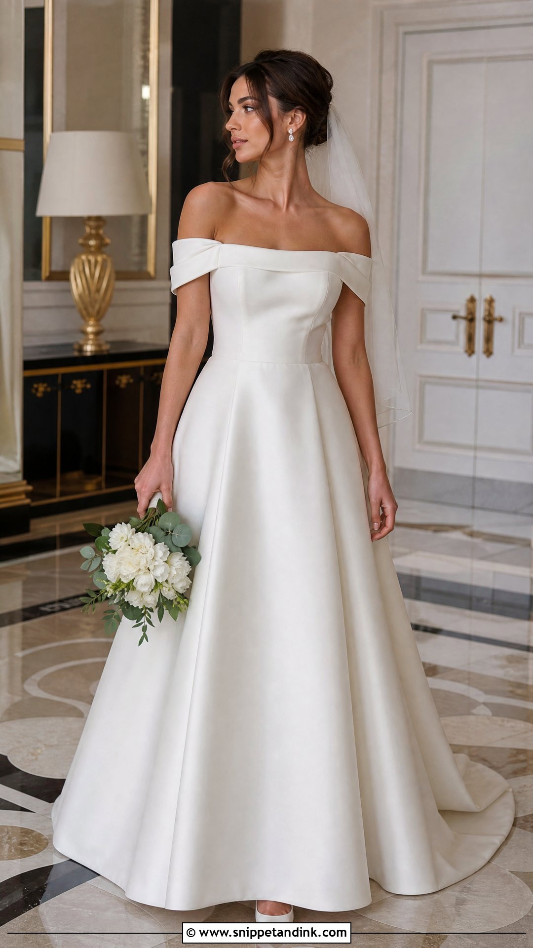 Off Shoulder Marriage Dress - Snippet and Ink - 20 Marriage Dresses
