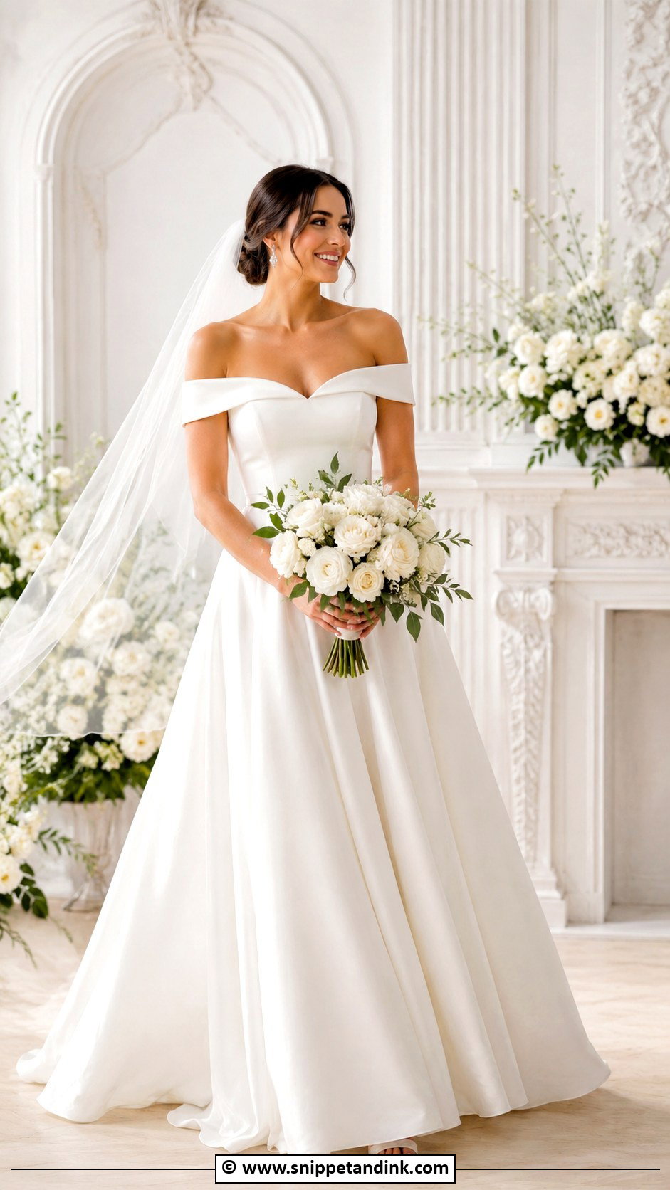 Off Shoulder Marriage Dress - Snippet and Ink - 25 Marriage Dresses for Women