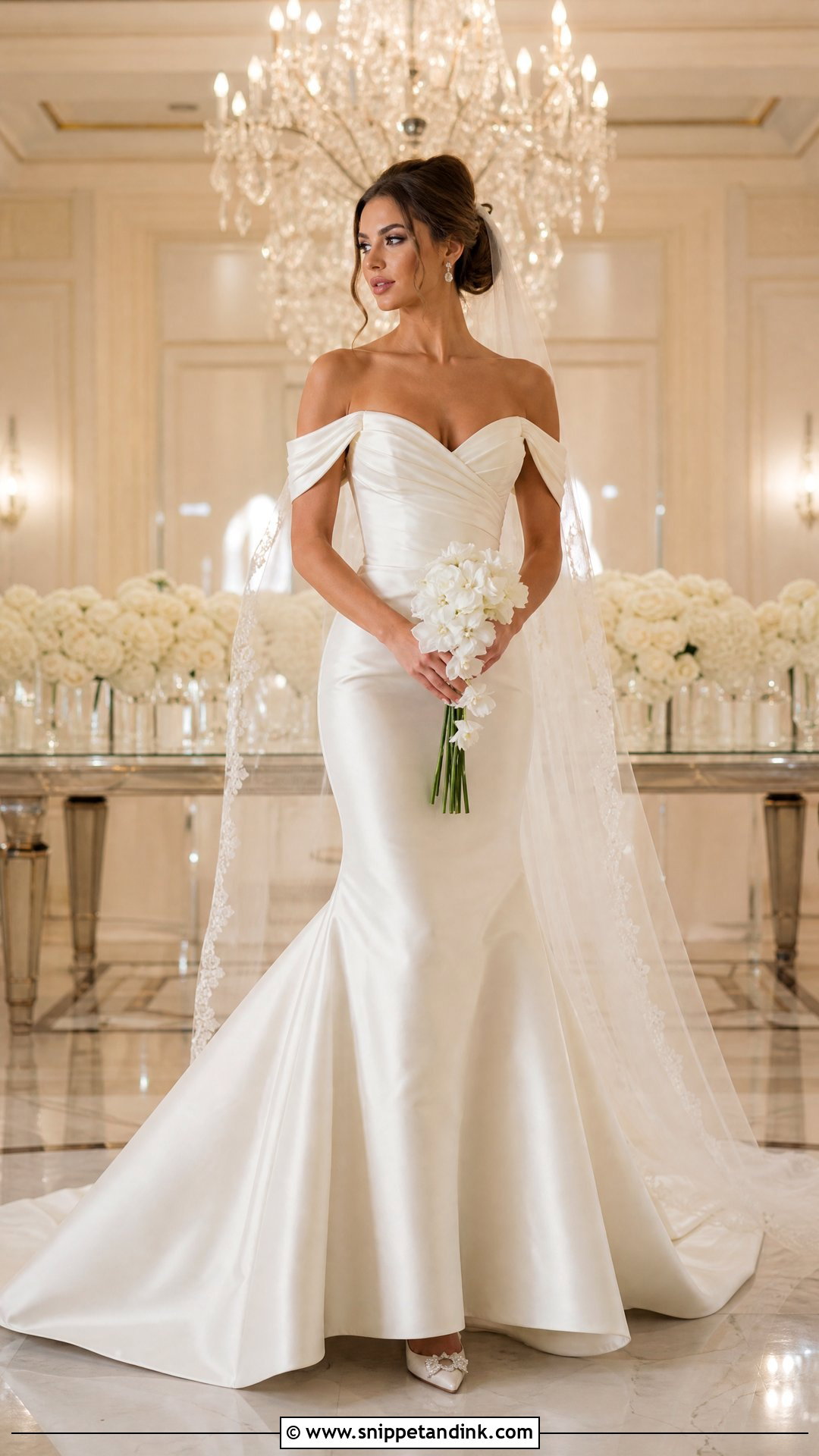 Off Shoulder Mermaid Wedding Couture - Snippet and Ink - 20 Wedding Couture Ideas