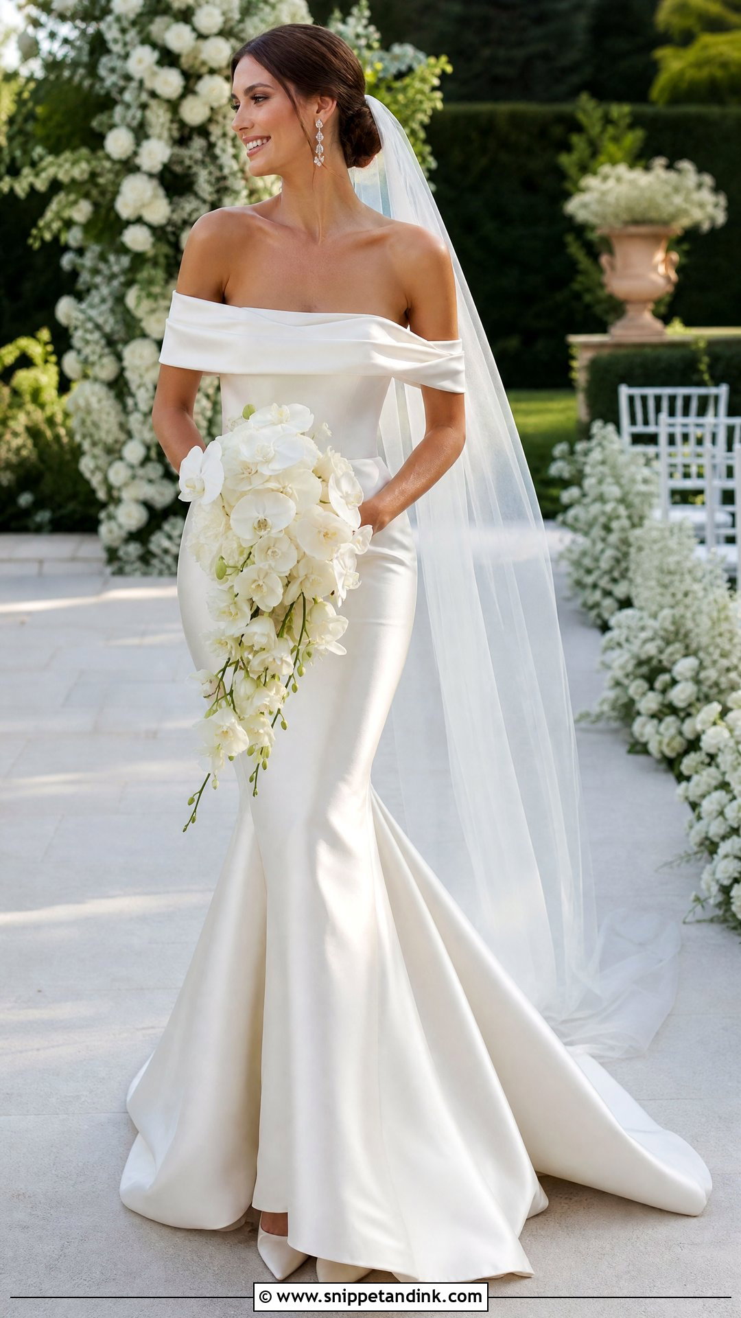 Off Shoulder Mermaid Wedding Dress - Snippet and Ink - 20 Dream Wedding Dresses Mermaid