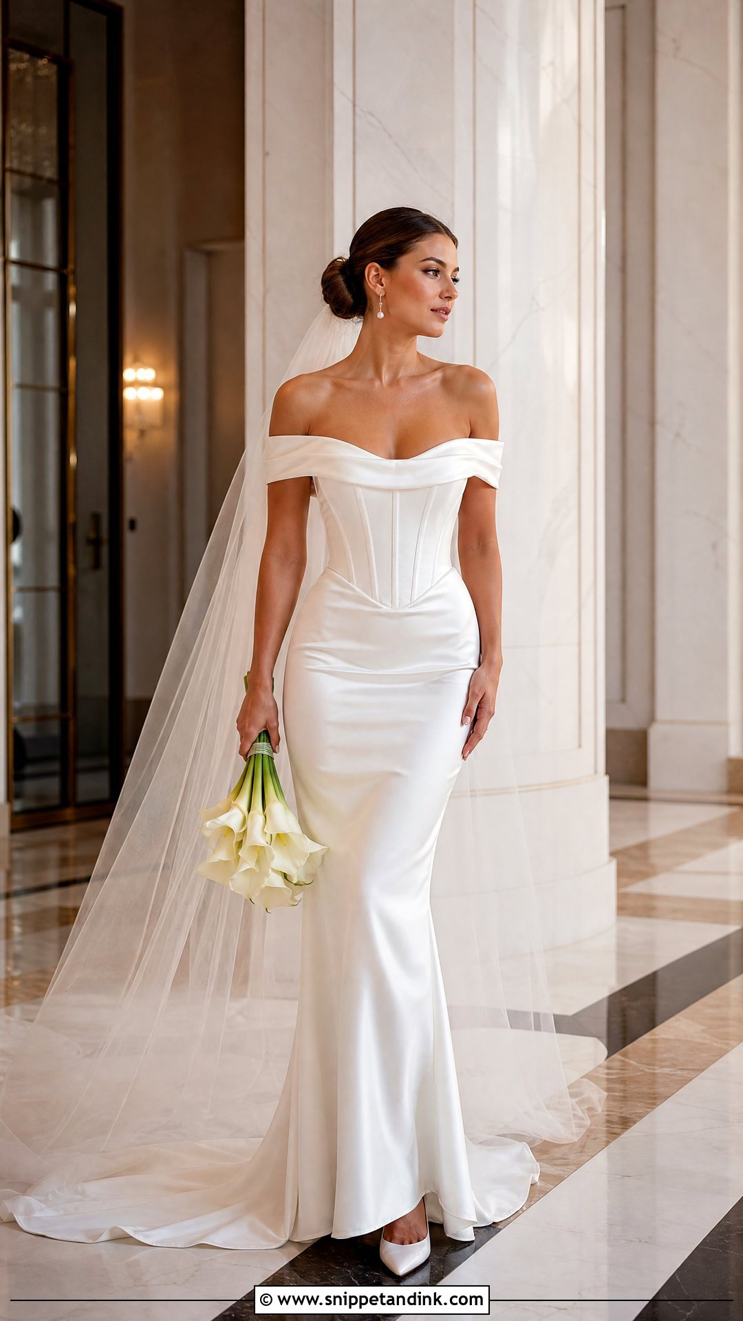 Off Shoulder Mugler Wedding Dress - Snippet and Ink - 20 Mugler Wedding Dress Ideas