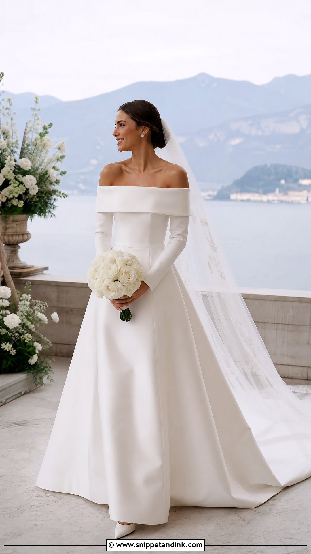 Off Shoulder Nordic Wedding Dress - Snippet and Ink - 25 Nordic Wedding Dress Ideas