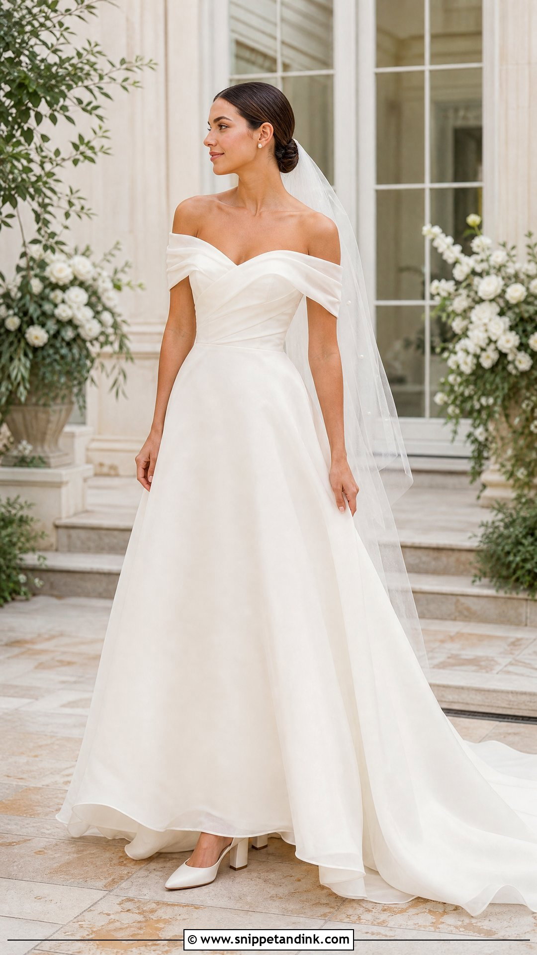 Off Shoulder Outdoor Wedding Dress - Snippet and Ink - 20 Wedding Dress for Outdoor Wedding Ideas
