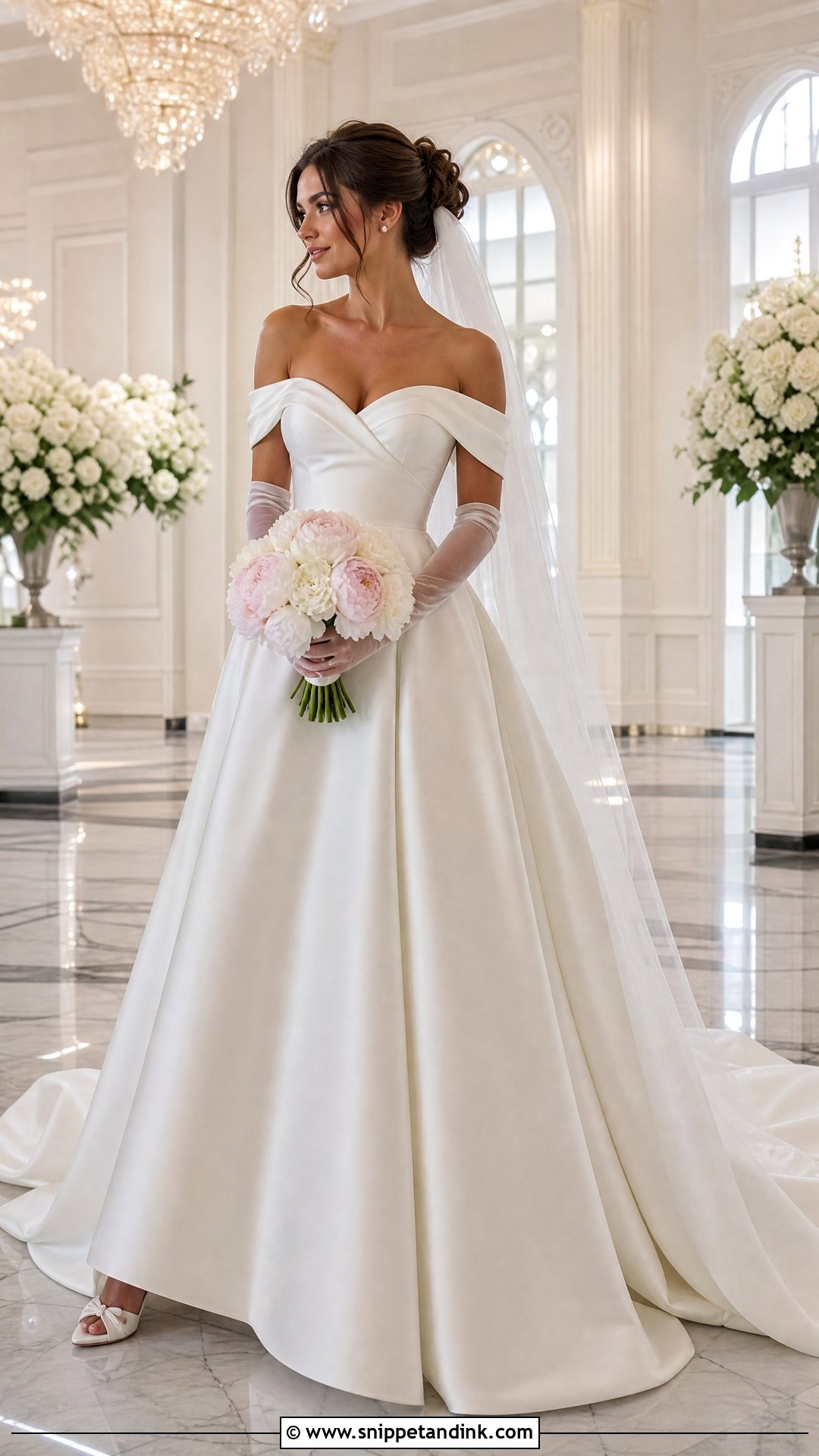 Off Shoulder Penelope Wedding Dress - Snippet and Ink - 20 Penelope Wedding Dress Ideas