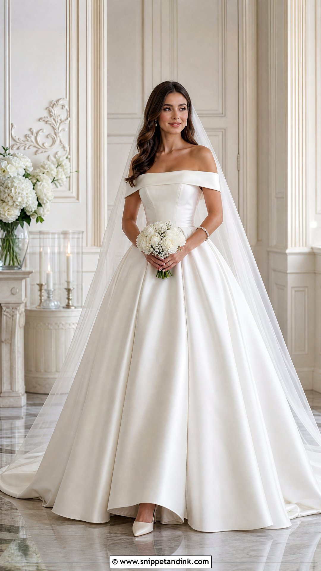 Off Shoulder Princess Bride Dress - Snippet and Ink - 25 Princess Bride Dress Ideas