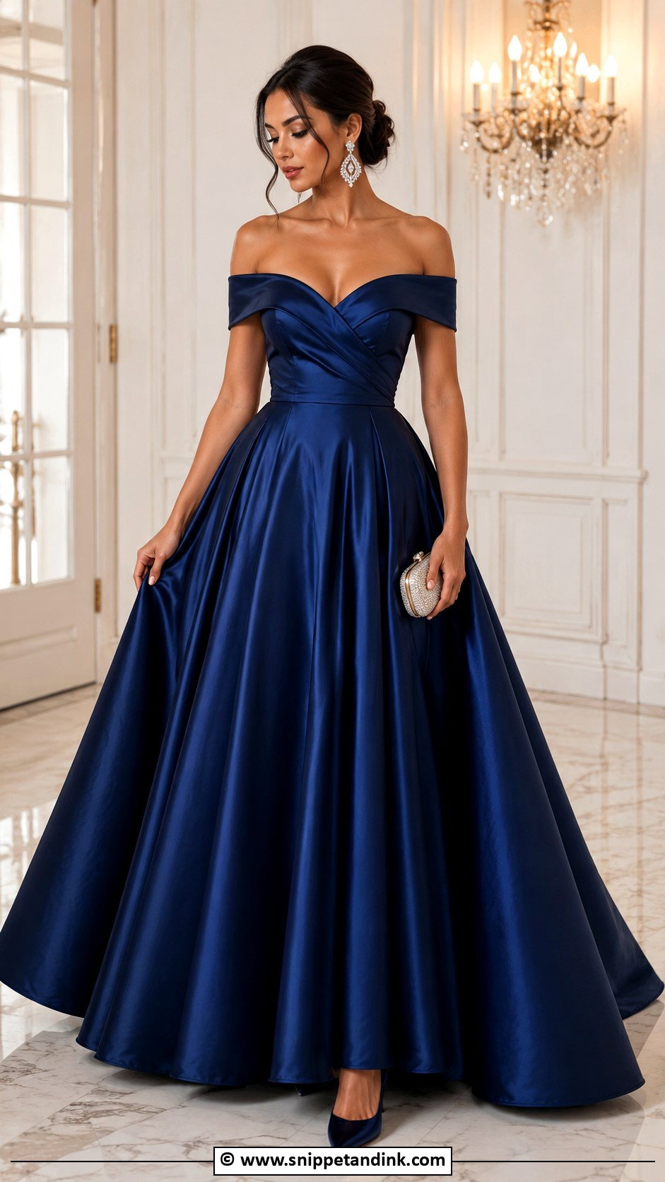 Off Shoulder Princess Gown - Snippet and Ink - 35 Princess Gown Ideas