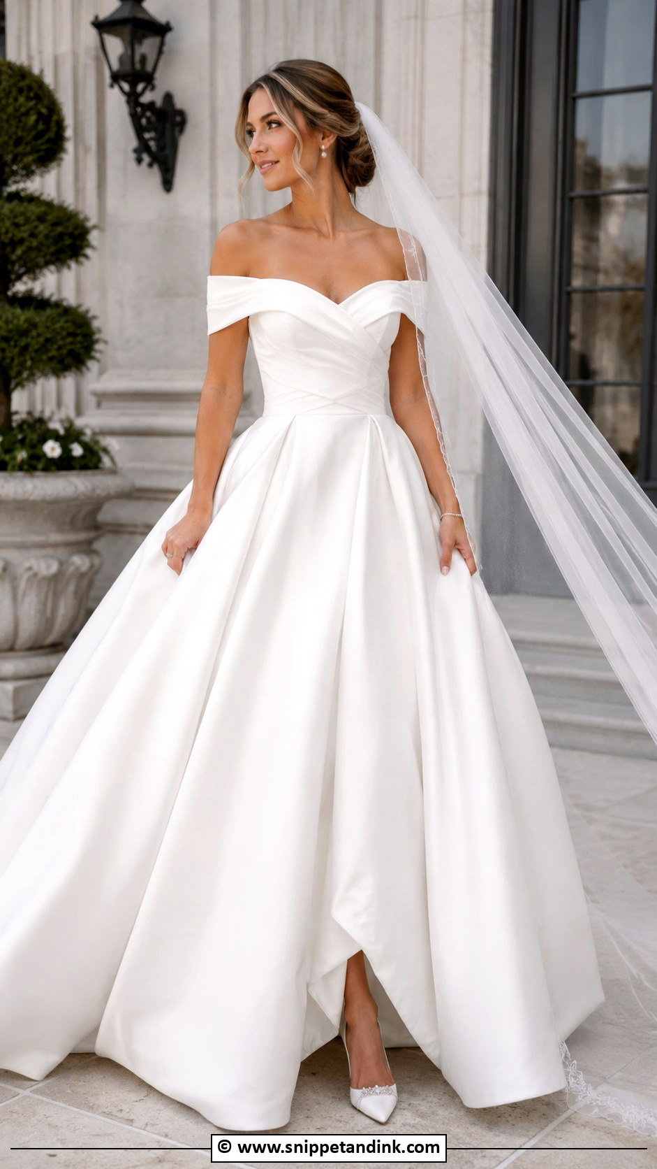 Off Shoulder Princess Wedding Dress - Snippet and Ink - 35 Princess Wedding Dresses