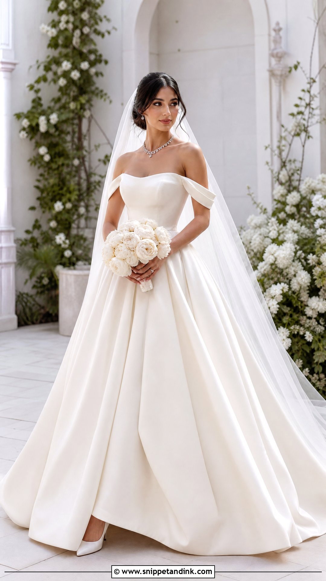 Off Shoulder Princess Wedding Dress - Snippet and Ink - 20 Pretty Wedding Dresses Princesses