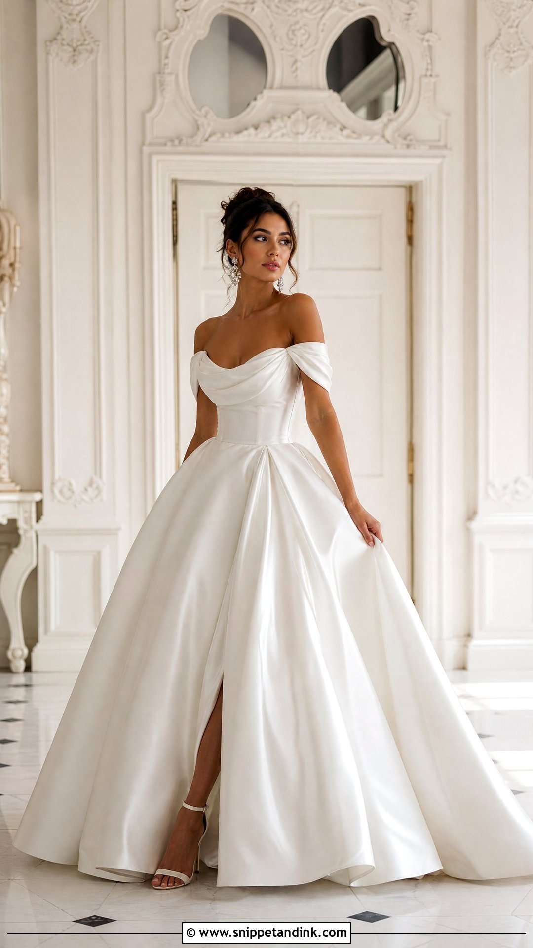 Off Shoulder Princess Wedding Gown - Snippet and Ink - 25 Princess Wedding Gown Ideas