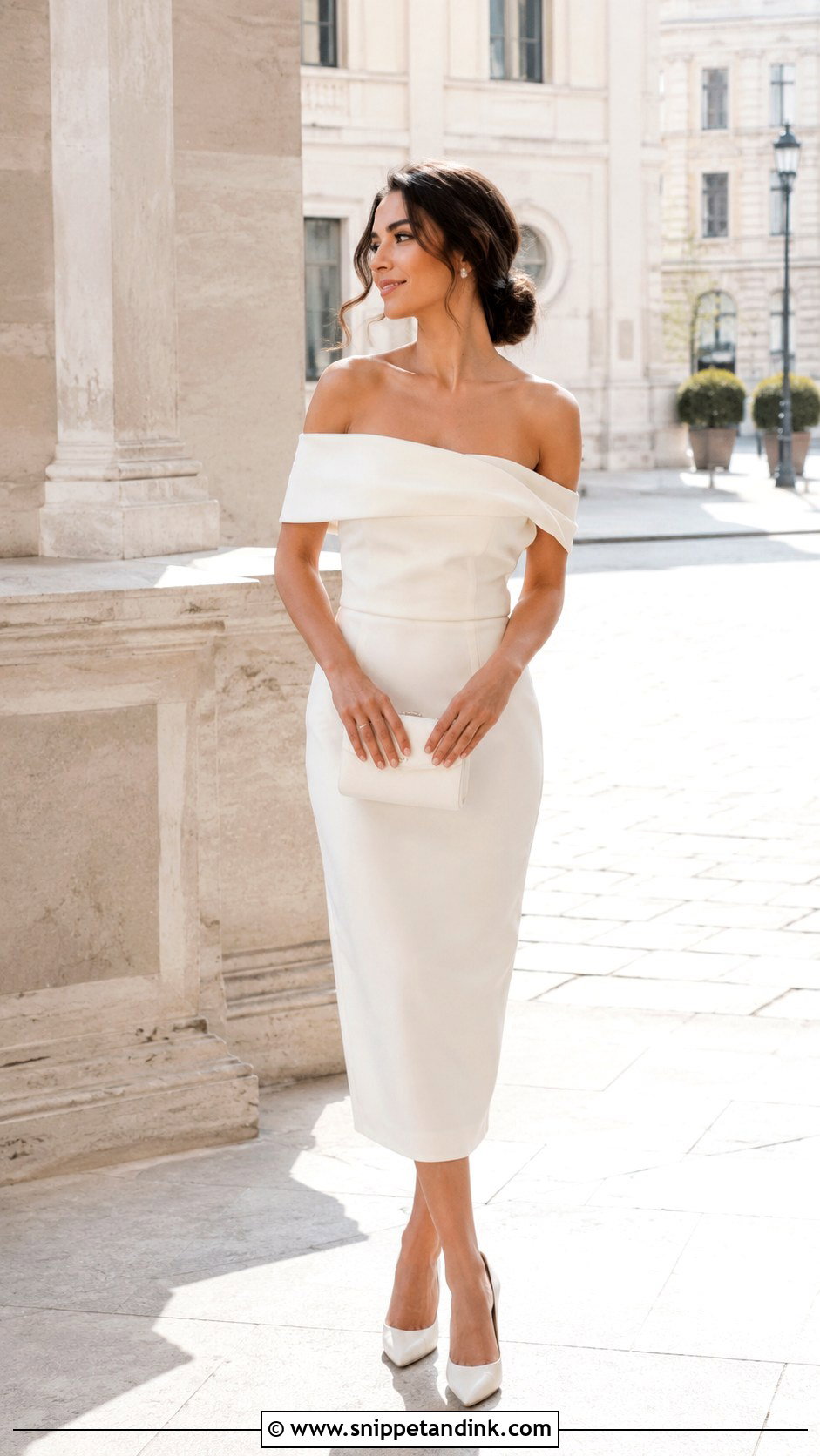 Off Shoulder Registry Wedding Dress - Snippet and Ink - 25 Registry Wedding Dress Ideas
