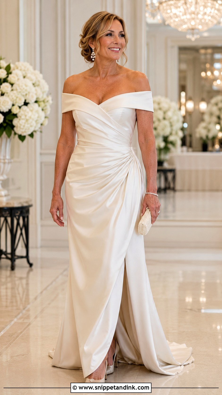 Off Shoulder Second Marriage Wedding Dress - Snippet and Ink - 25 Second Marriage Wedding Dress Ideas